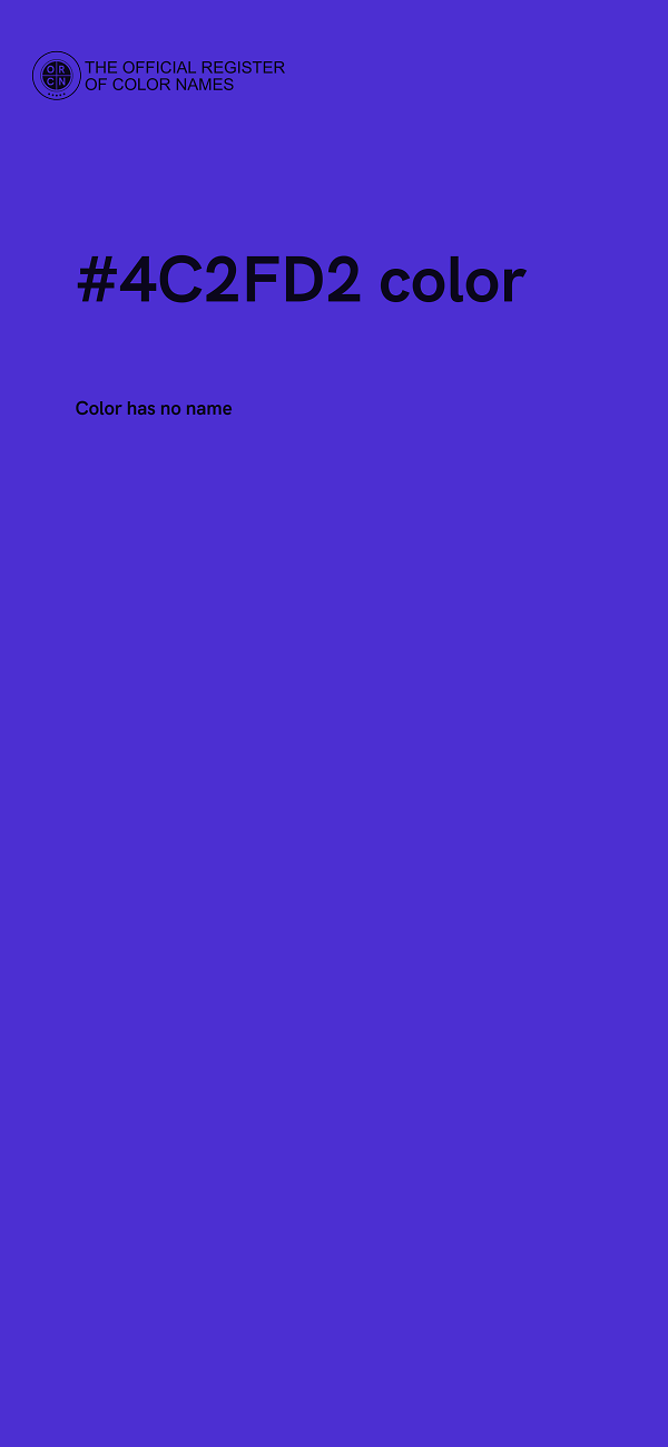 #4C2FD2 color image