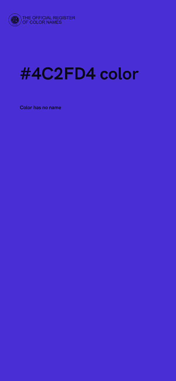 #4C2FD4 color image