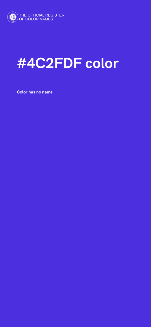 #4C2FDF color image
