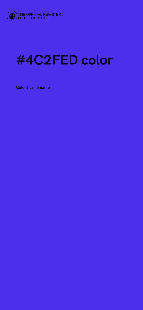 #4C2FED color image