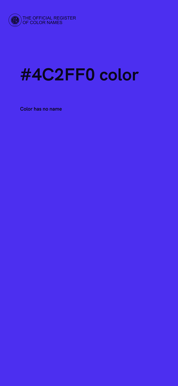 #4C2FF0 color image