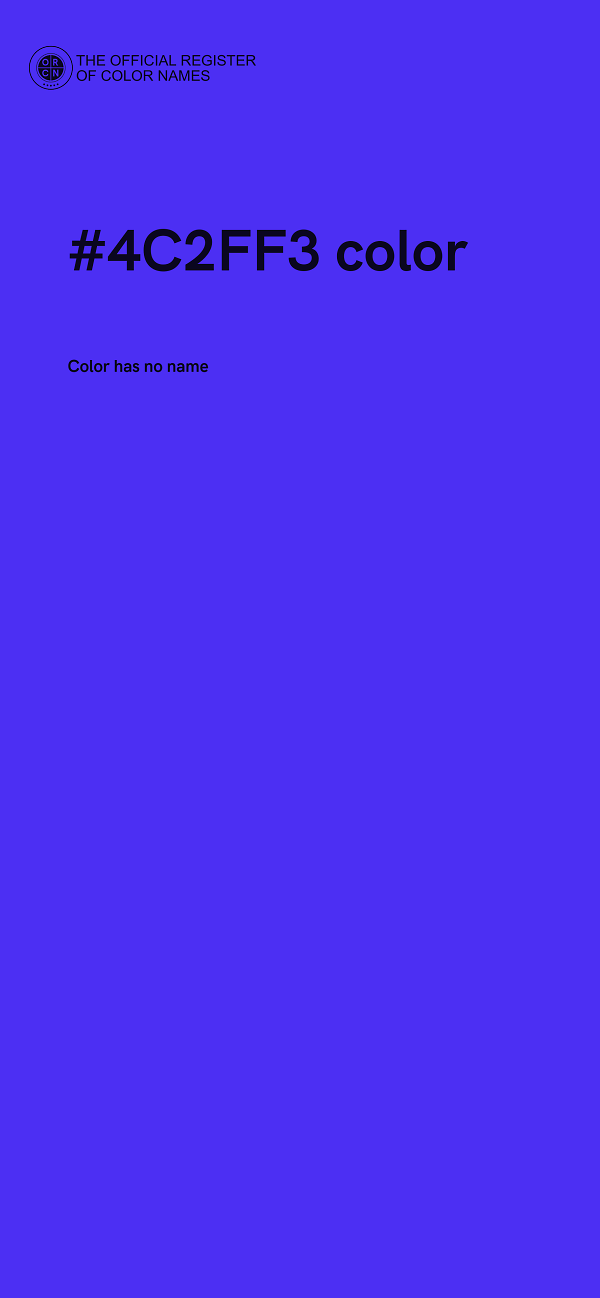 #4C2FF3 color image