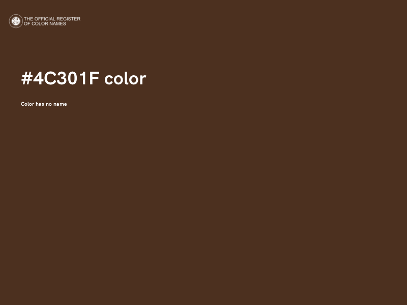 #4C301F color image