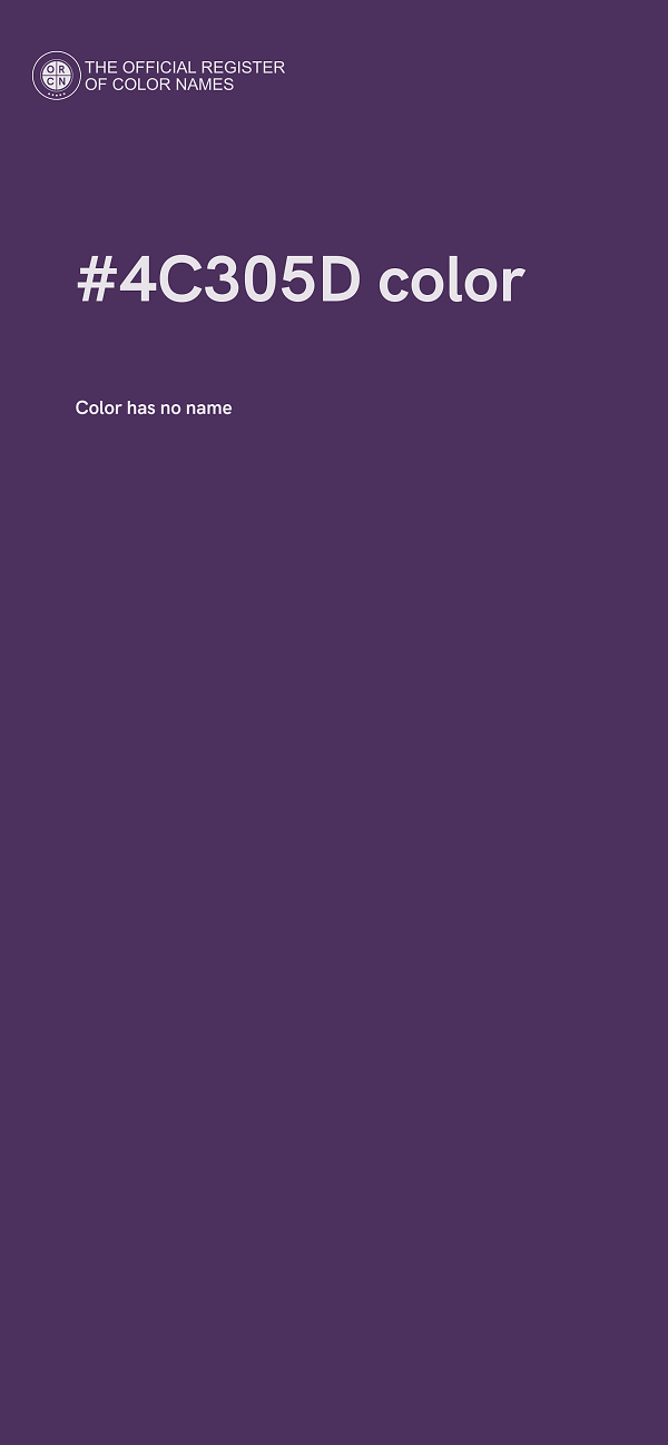 #4C305D color image