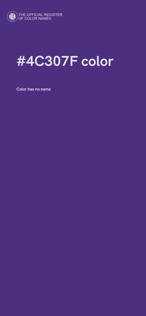 #4C307F color image