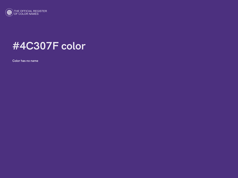 #4C307F color image