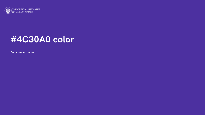 #4C30A0 color image