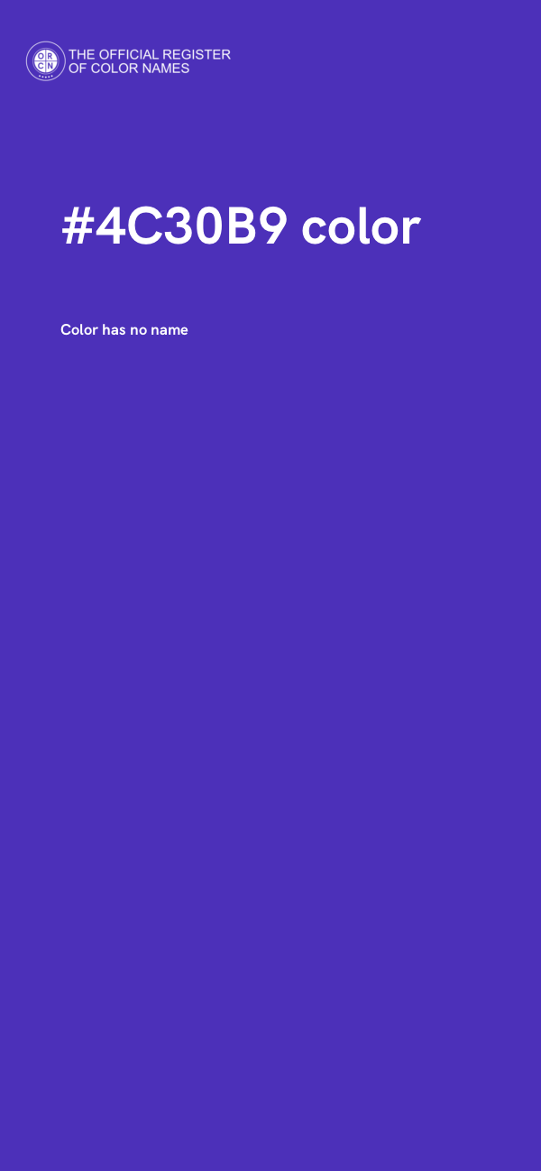 #4C30B9 color image