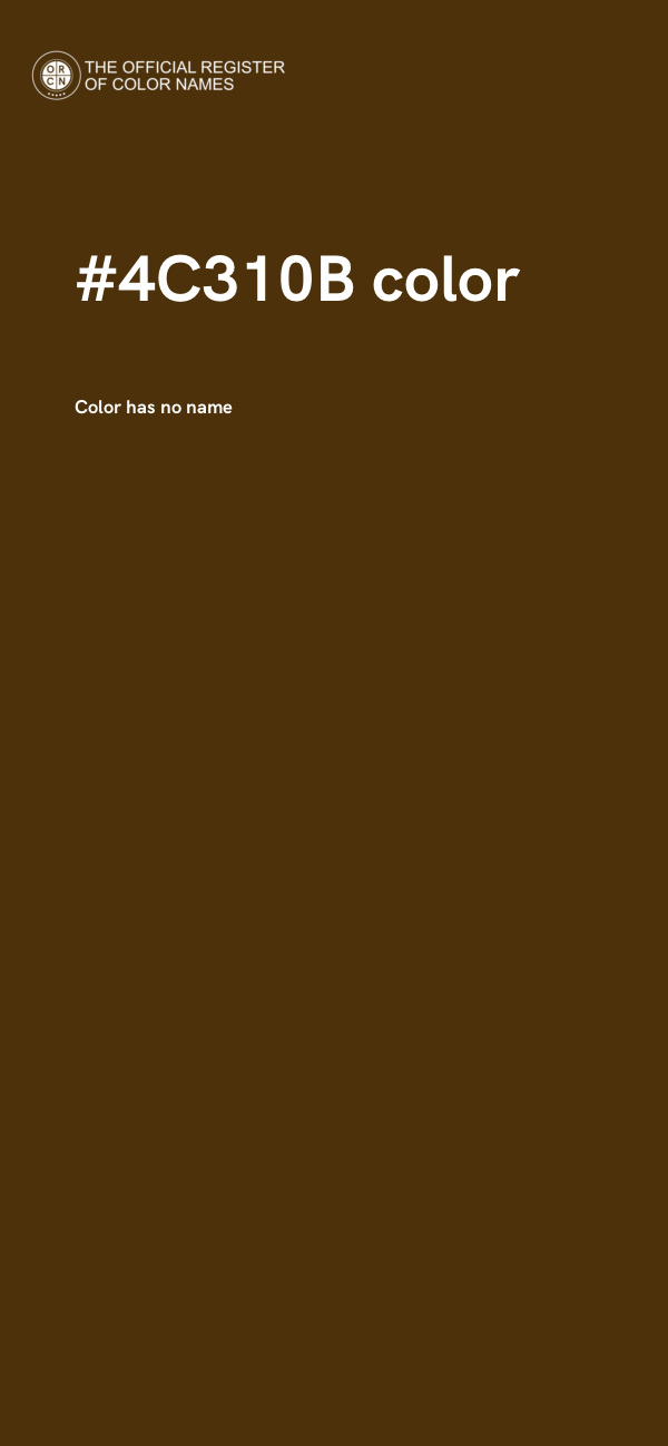 #4C310B color image