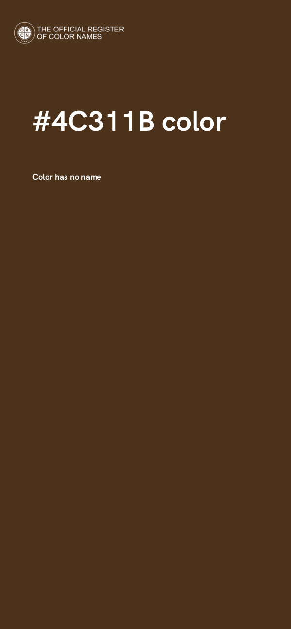 #4C311B color image