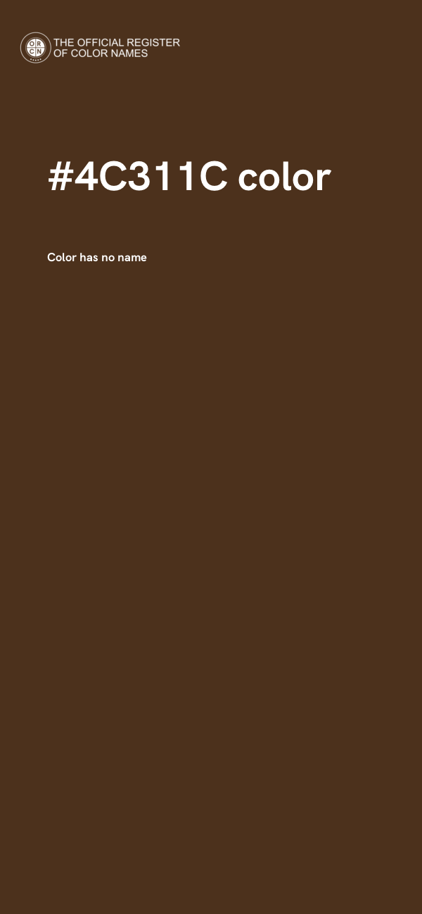 #4C311C color image