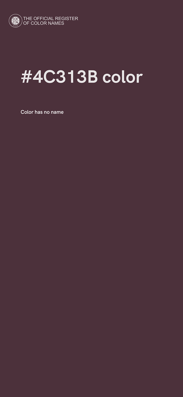 #4C313B color image