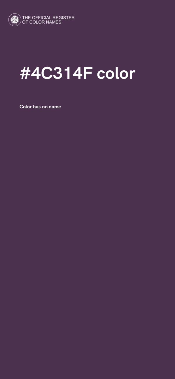 #4C314F color image