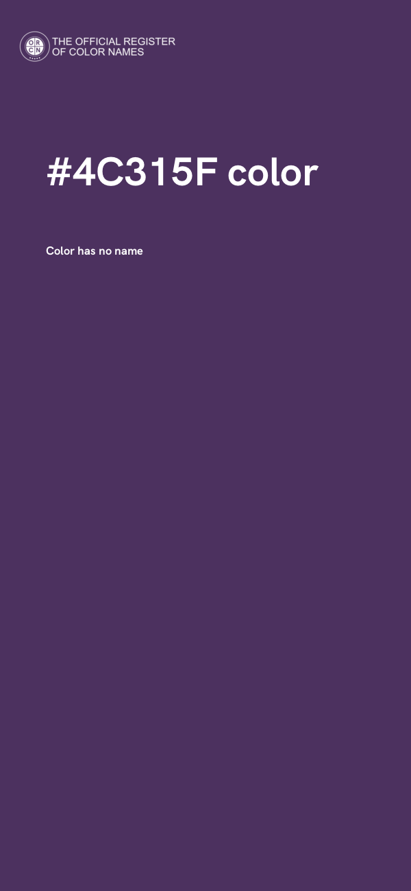 #4C315F color image