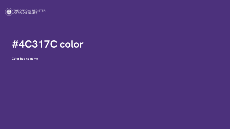 #4C317C color image