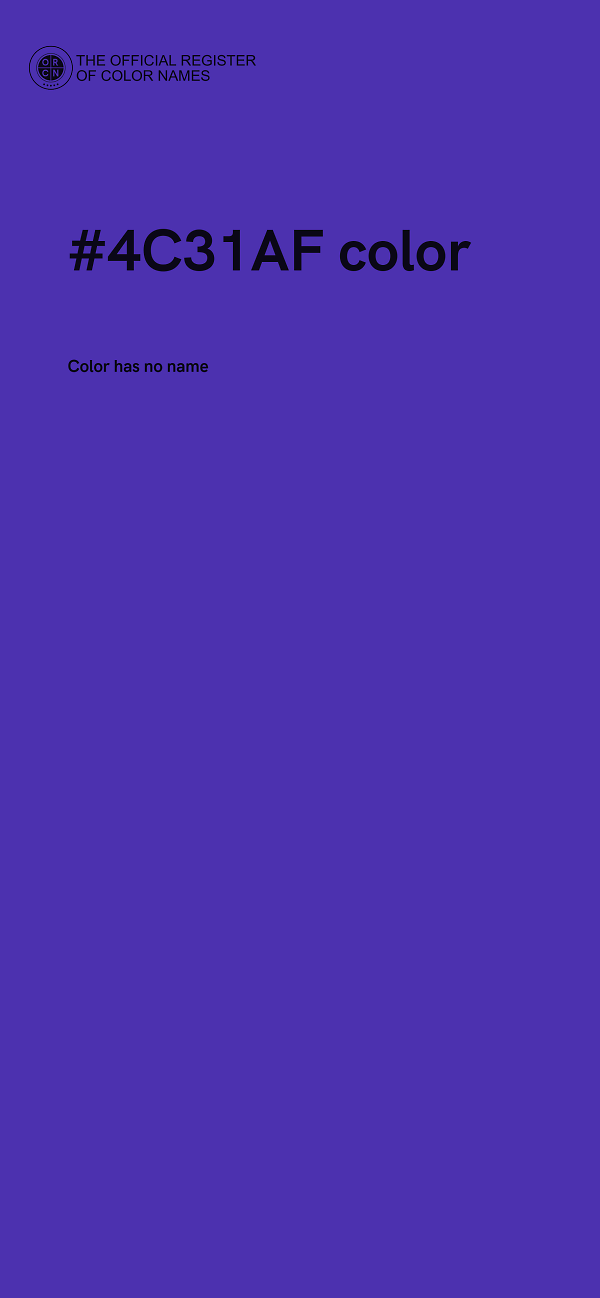 #4C31AF color image
