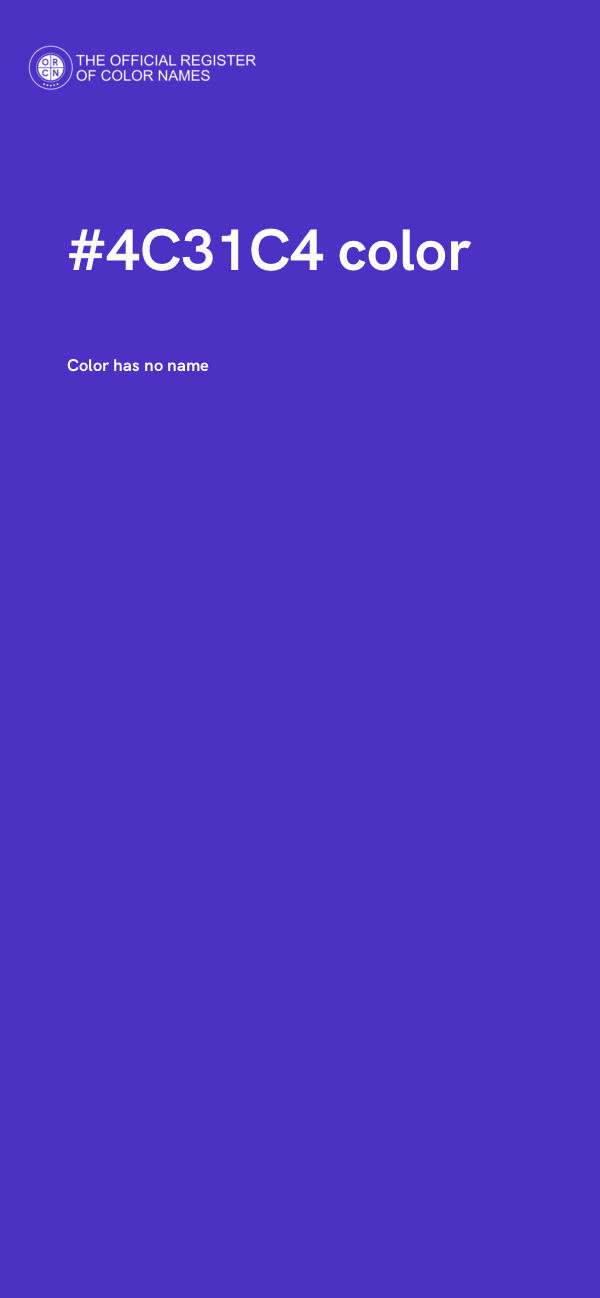 #4C31C4 color image