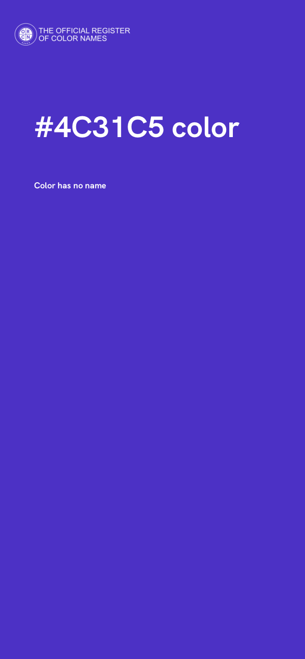 #4C31C5 color image