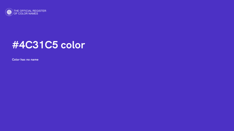#4C31C5 color image