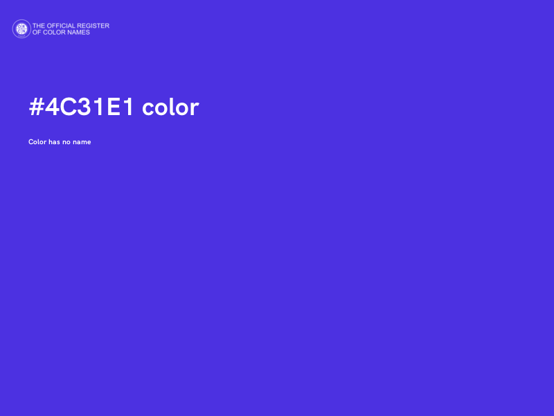 #4C31E1 color image