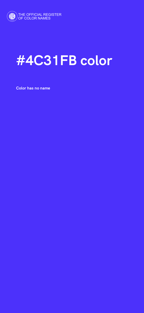 #4C31FB color image