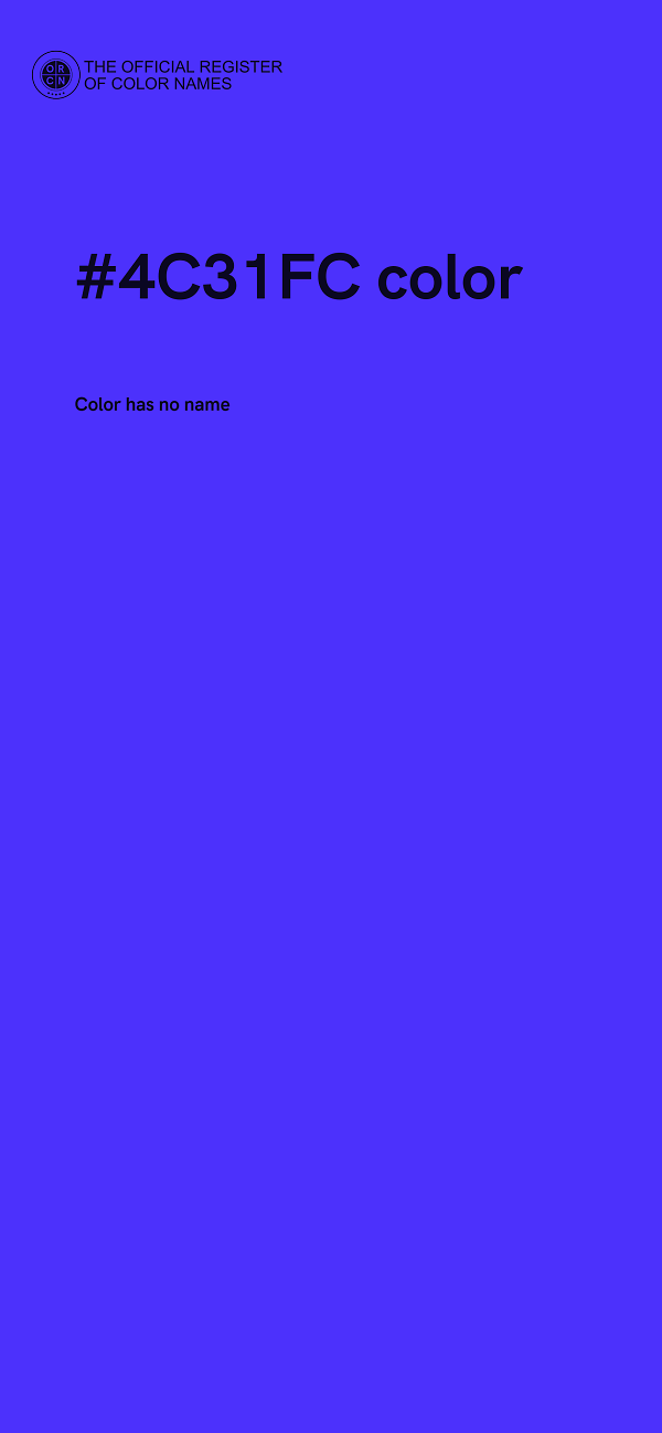 #4C31FC color image
