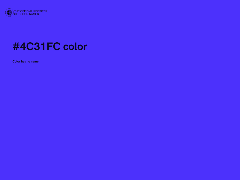 #4C31FC color image