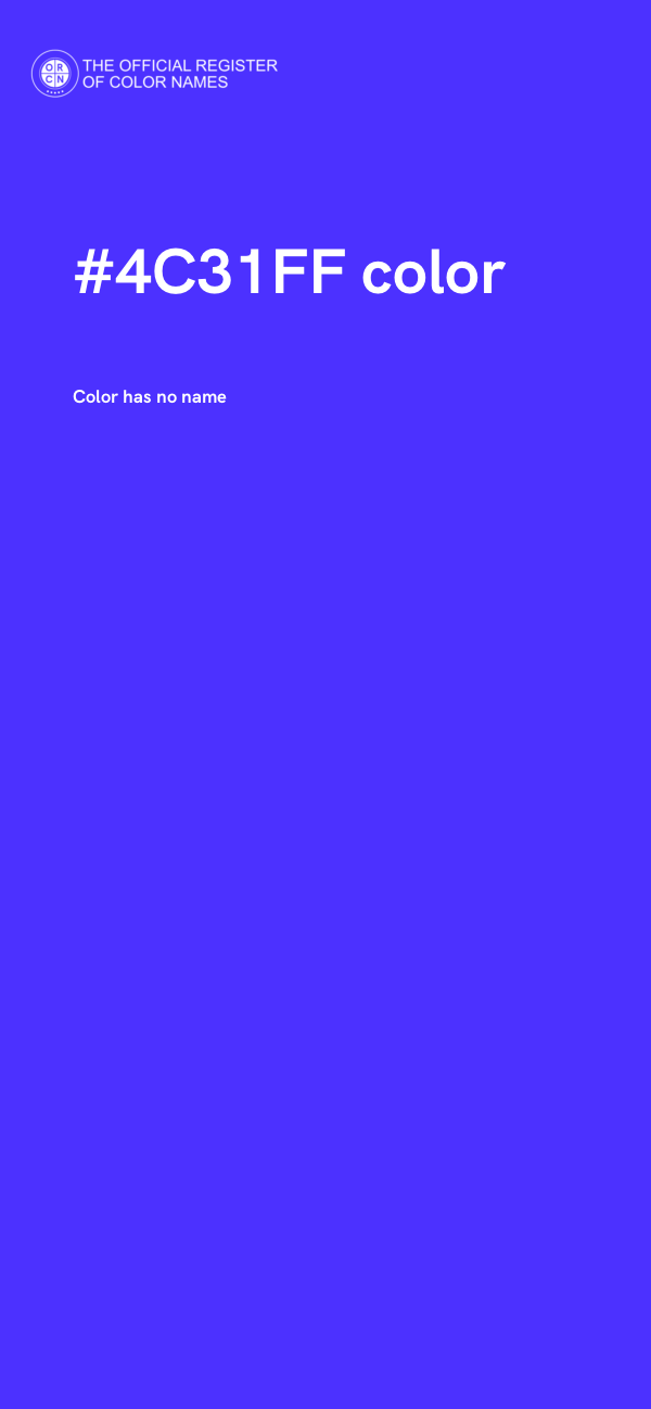 #4C31FF color image