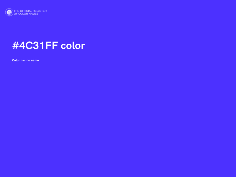 #4C31FF color image