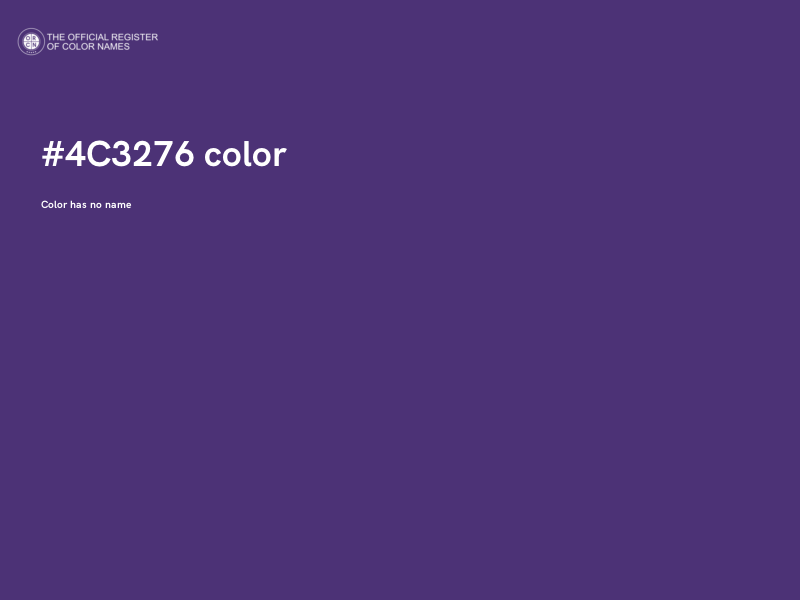 #4C3276 color image