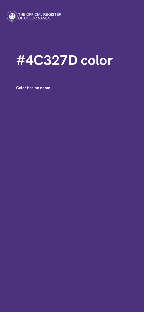 #4C327D color image