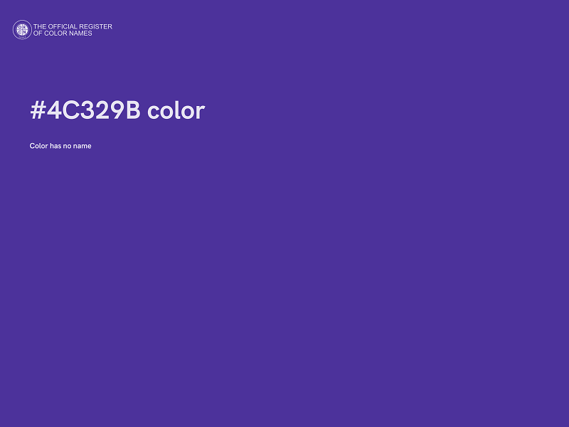 #4C329B color image