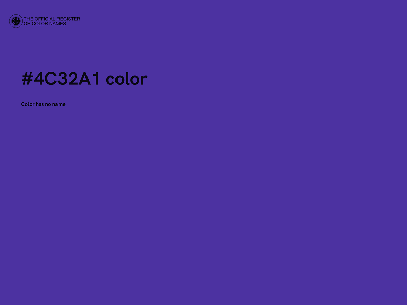 #4C32A1 color image