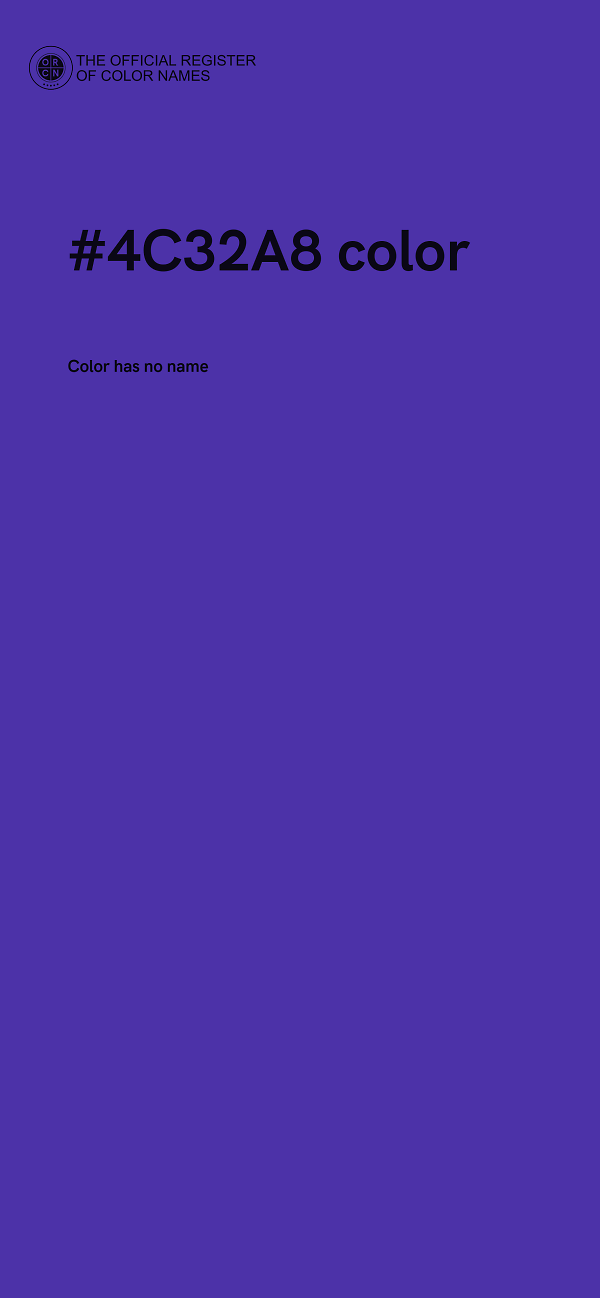 #4C32A8 color image