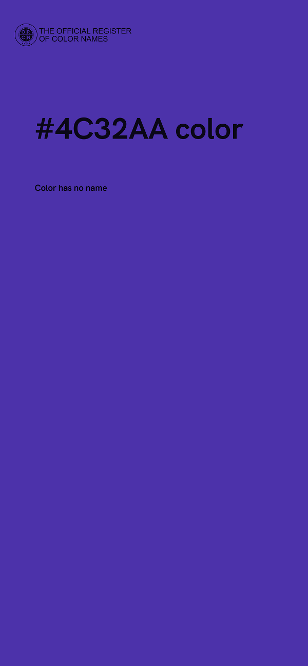 #4C32AA color image