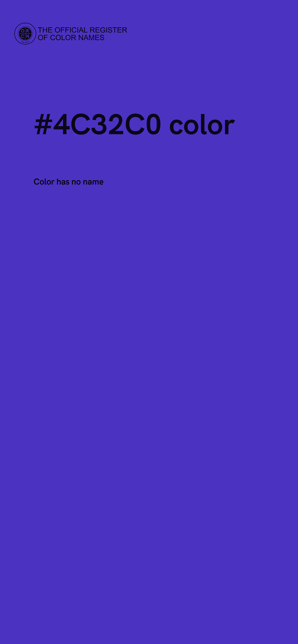 #4C32C0 color image