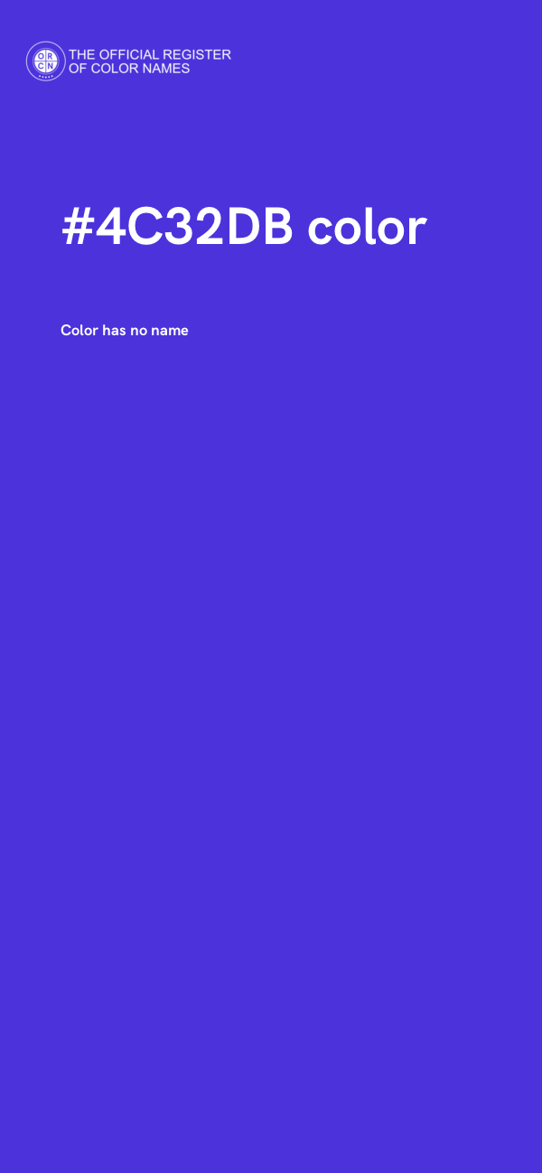 #4C32DB color image