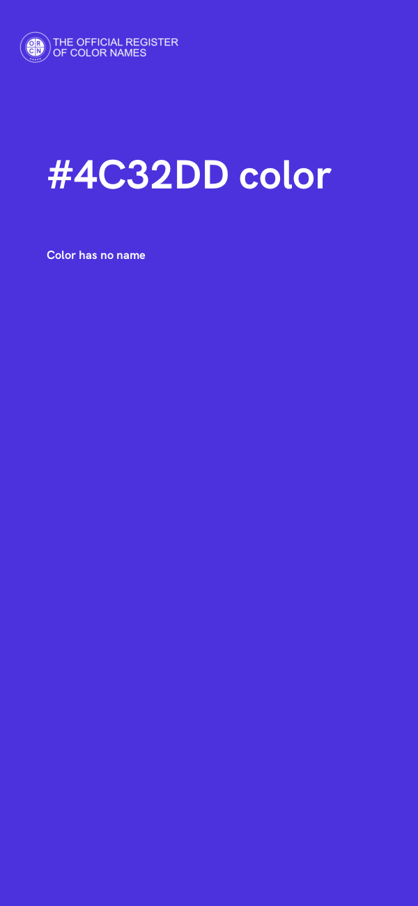 #4C32DD color image
