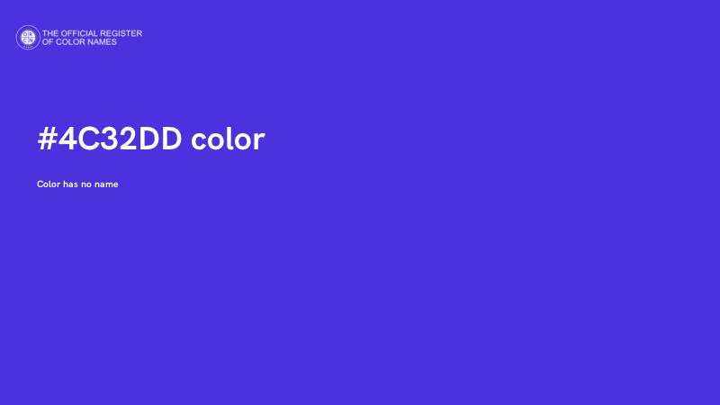 #4C32DD color image