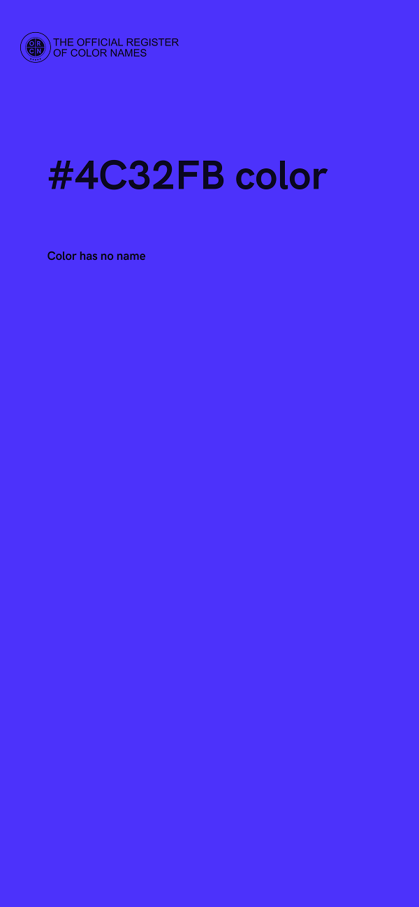 #4C32FB color image