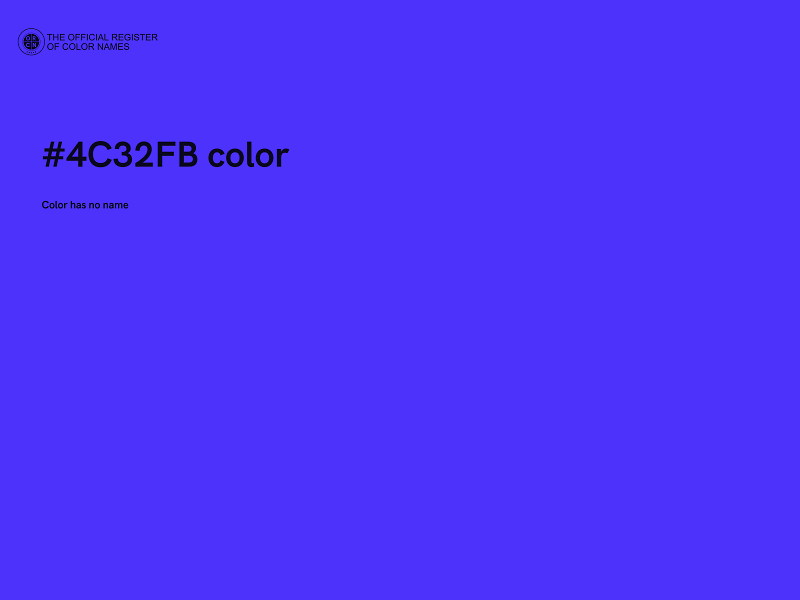 #4C32FB color image