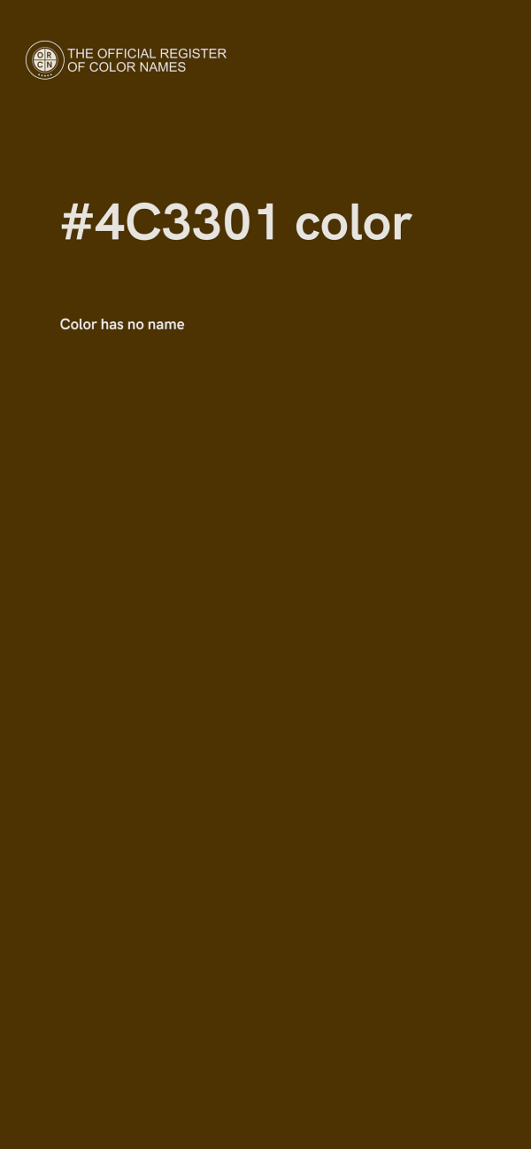 #4C3301 color image