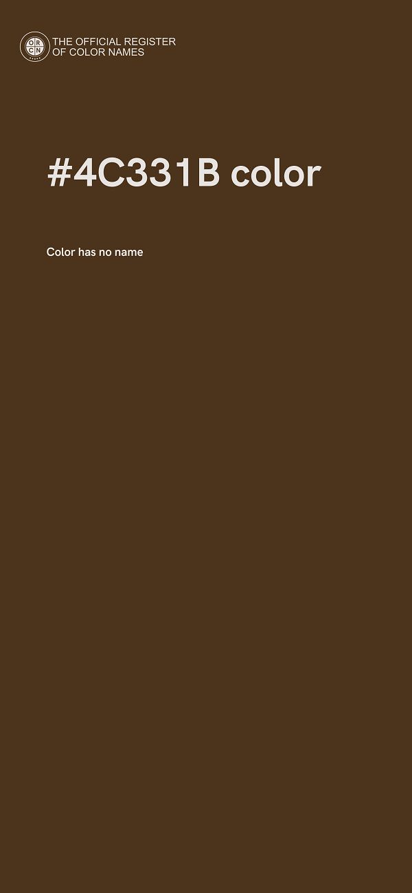 #4C331B color image