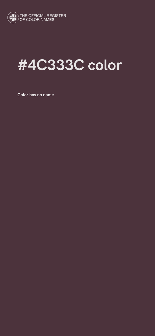 #4C333C color image