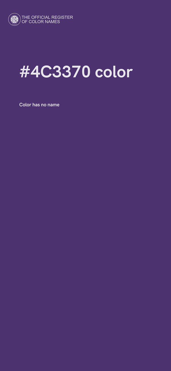 #4C3370 color image