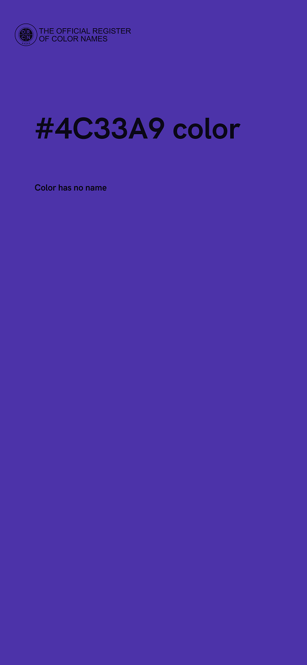 #4C33A9 color image