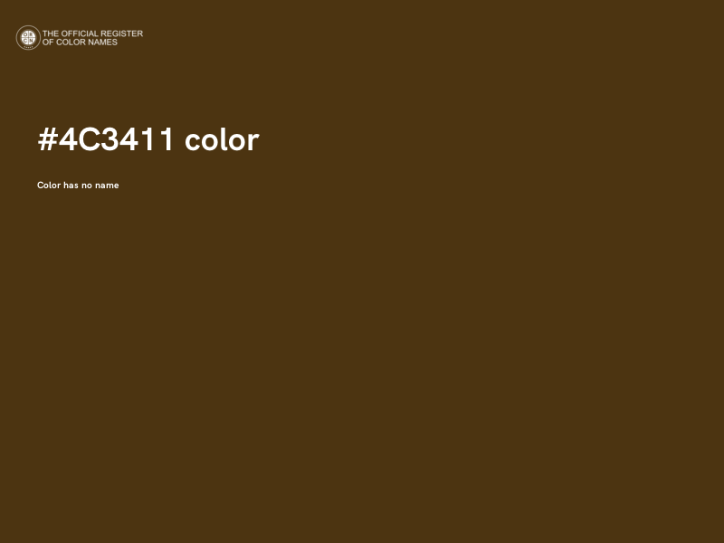 #4C3411 color image