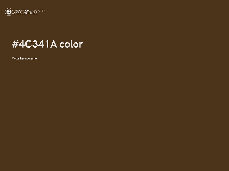 #4C341A color image