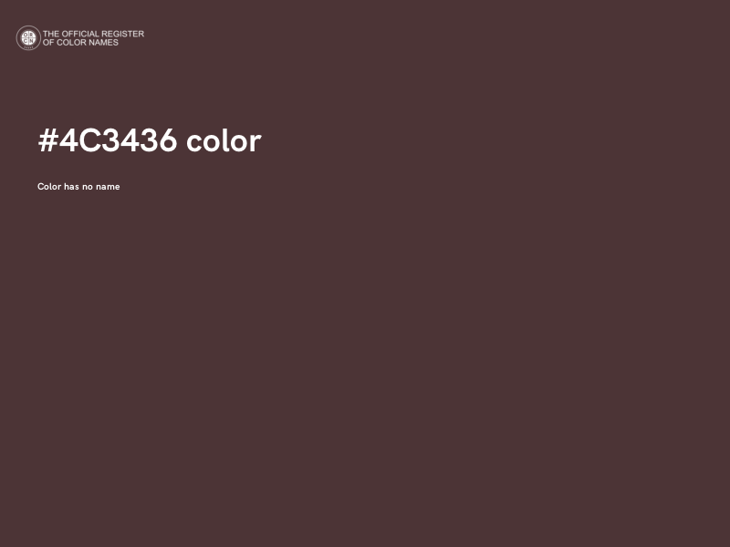 #4C3436 color image