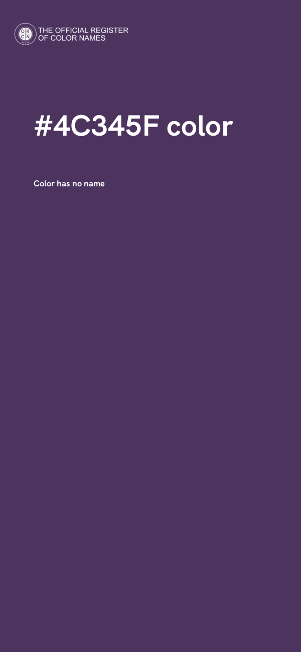 #4C345F color image